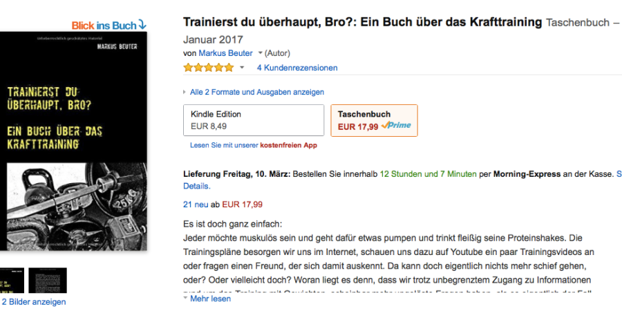 YPSI Buchempfehlung – Trainierst du überhaupt, Bro? von Markus Beuter