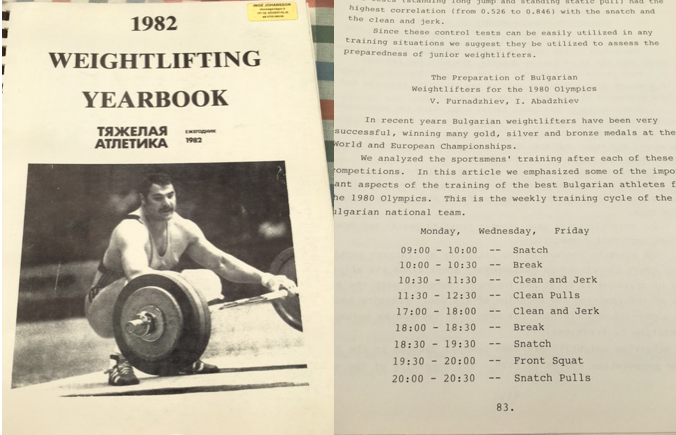 How Bulgarian Weightlifters structured their Day of Lifting
