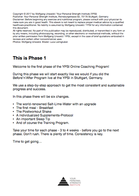 The YPSI Online Coaching Program (english)