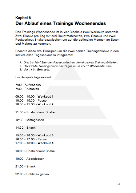 Trainings Wochenende (Deutsch)