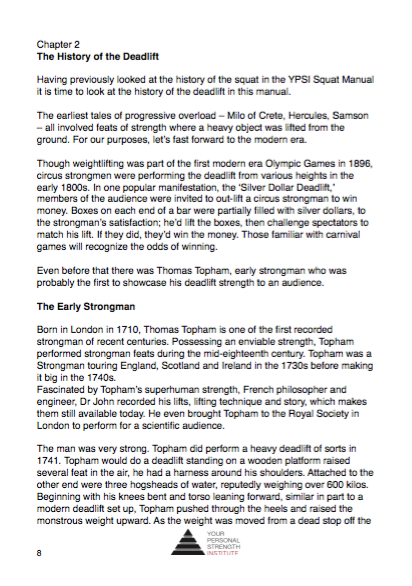 The YPSI Deadlift Manual