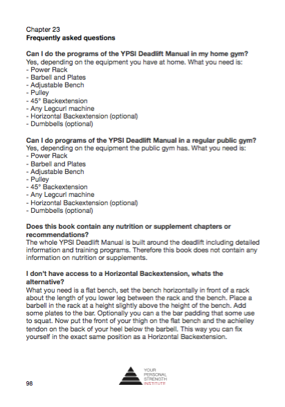 The YPSI Deadlift Manual