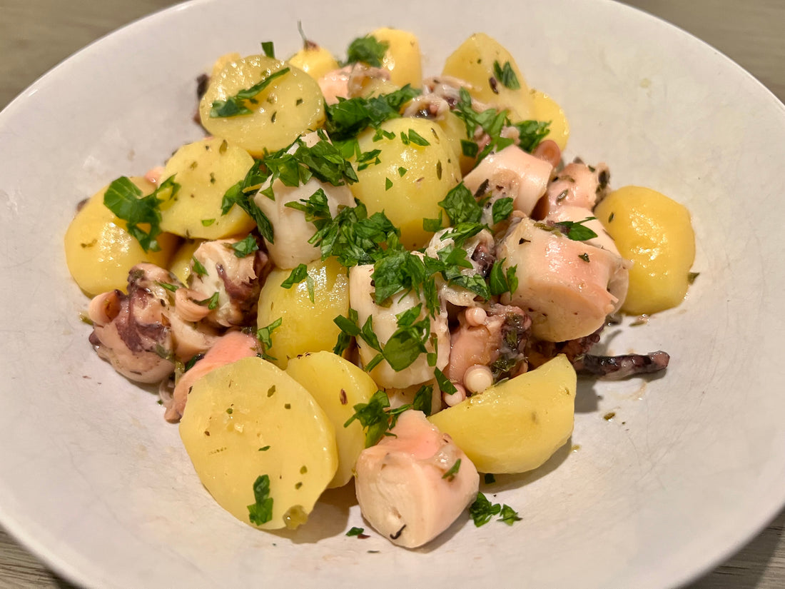 Lauwarmer Oktopus-Kartoffel-Salat - Das Rezept