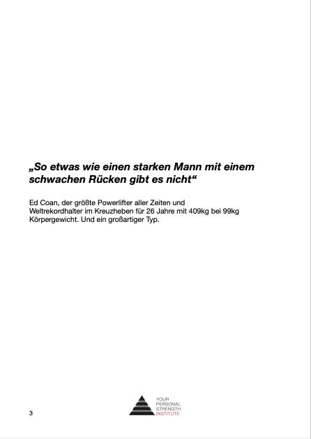 Das YPSI Kreuzheben Handbuch