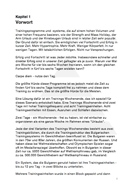 eBook & Videos - Trainings Wochenende (Deutsch)